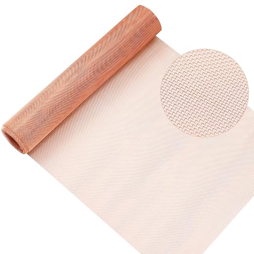 Therwen 24 Inch x 20 ft Copper Mesh Screen 99.9% Pure Copper 40 Mesh Roll Wire by Therwen