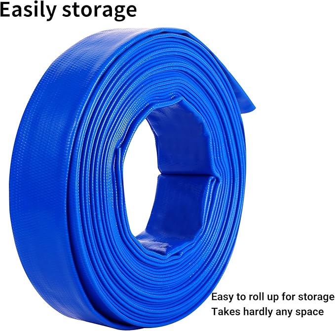 3" x 100 FT Lay Flat Water Pump Discharge Hose, - Image 6
