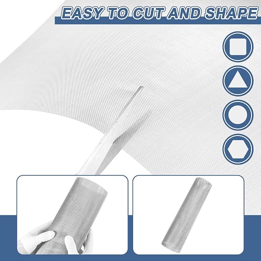 uxcell 2Pcs 100 Mesh 48" x 16" Woven Wire Mesh, 304 Stainless Steel Air Vent - Image 4
