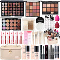 All in One Makeup Kit for Women Full Kit, Makeup Gift Sets for Women Teens Girls, Makeup Essential Bundle Includes Eyeshadow Palette Foundation Eyeliner Contour Stick Lip Gloss Cosmetic Brush Set
