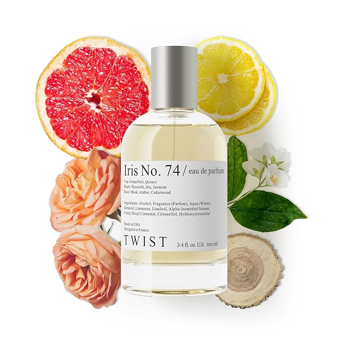Twist - Iris No. 74 - Eau De Parfum Inspired by Chan. Chance Eau Tendre, Long-Lasting Perfume For Women, Paraben Free, Vegan, Clean Ingredients, Fragrance - Spray 100 ml | 3.4 fl. oz.