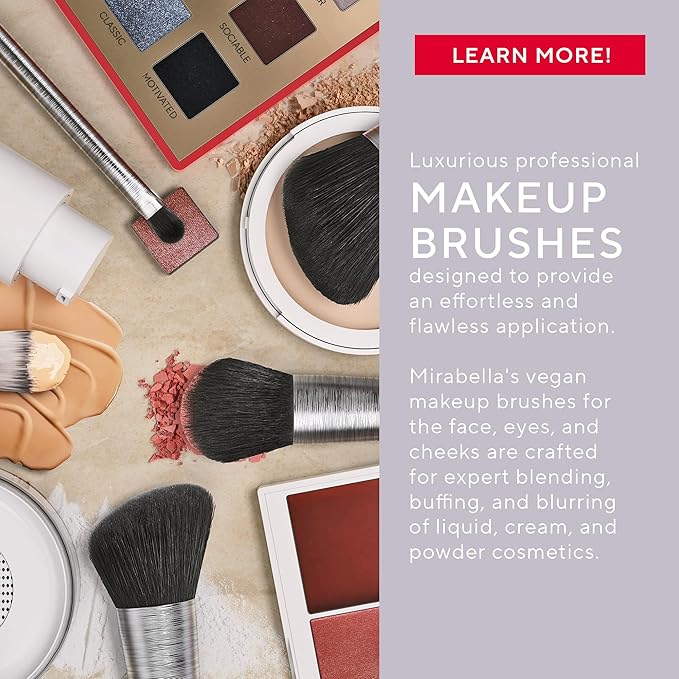 Mirabella Hand-Sculpted Luxury Brush - Foundation Brush