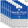 Nordic Pure 24x30x1 Pleated MERV 12 Air Filters 6 Pack by NordicPure