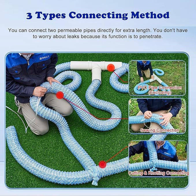 French Drain Pipe for Lawn, L 135ft) - Image 2
