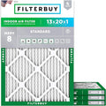 Filterbuy 13x20x1 Air Filter MERV 8 Essential Dust & Allergy Defense, by Filterbuy