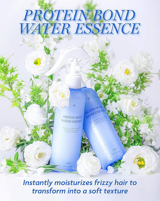 HAIR PLUS Protein Bond Water Essence for Hair 200ml | Hair Serum for Frizzy and Damaged Hair Scalp Serum Frizz Control Hair Care Products | Hair Regrowth Essence Intensive Spray Korean Hair Essence