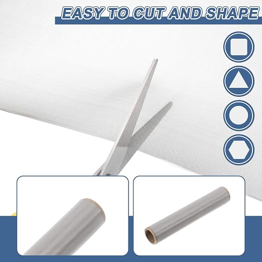 uxcell 80 Mesh 118" x 10" Woven Wire Mesh, 316 Stainless Steel Air Vent Filter - Image 4
