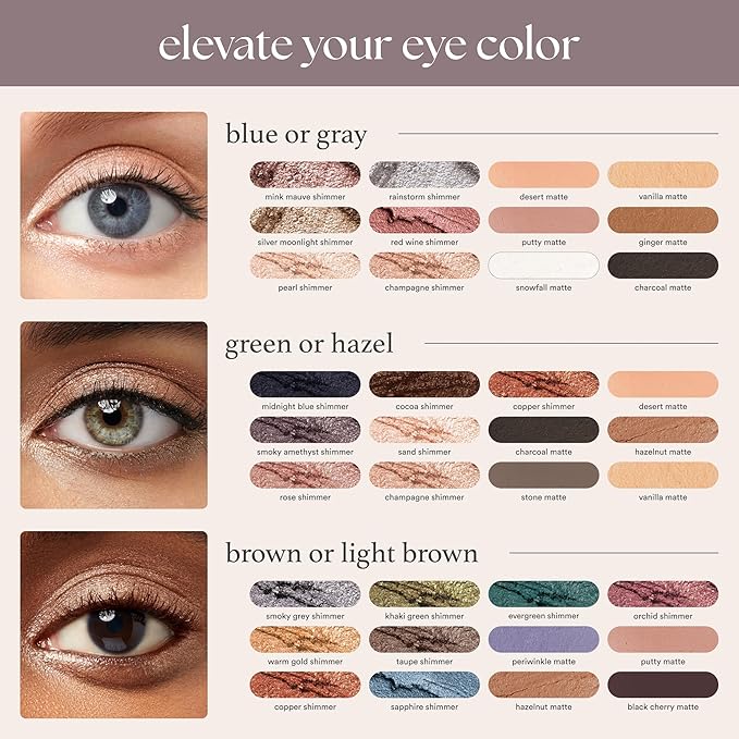 Julep Eyeshadow 101 Cream-to-Powder Waterproof Shadow Stick – Champagne Shimmer – Long-Lasting, Crease-Proof, Medium Golden-Beige Shimmer Cream Eyeshadow with Built-in Smudger