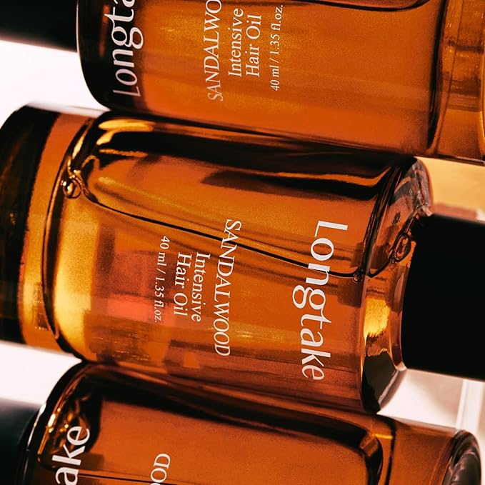 Sandalwood Intensive Perfume Hair Oil 1.35 Fl Oz, 40MLㅣHeat ProtectionㅣAnti-frizzㅣSplit end repairㅣ For all types