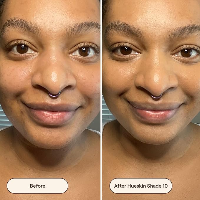 Live Tinted Hueskin Serum Concealer - Medium-to-Full Coverage Concealer with Niacinamide, & Hyaluronic Acid for Dark Circles, Fine Lines & Wrinkles, Buildable Long-Lasting Formula, 0.35 oz Shade 10