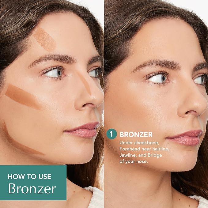 Thrive Causemetics Triple Threat Color Stick: Cream Bronzer & Contour Stick with Vitamin E, Evening Primrose Oil, Waterproof Smudge Proof Face Makeup Formula, Kayla (Deep Golden)