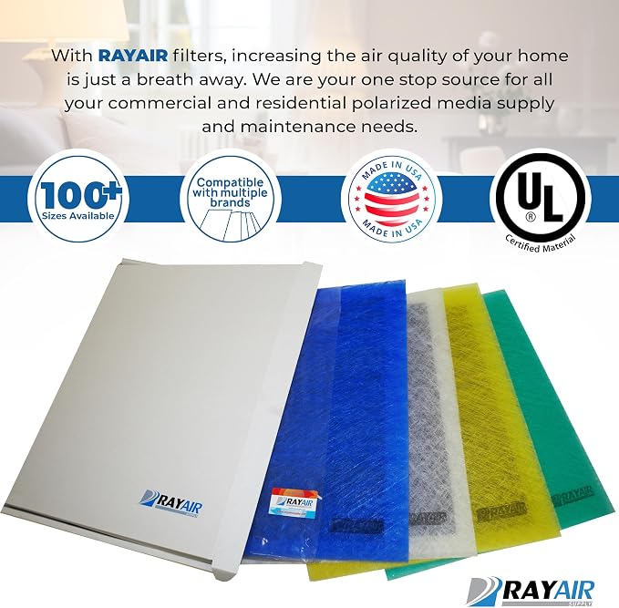 RAYAIR SUPPLY 22x25 Replacement Filter Pads Compatible - Image 3