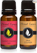 Eternal Essence Oils 2 Pack 10ml Premium Fragrance Oil - Guava Colada Type & Pina Colada - for Candle, Soap Making, Aromatherapy, Diffusers, Home Care, & Humidifiers