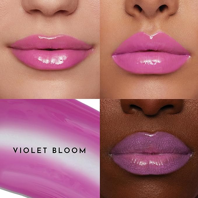Lawless Women's Forget The Filler Lip Plumper Line Gloss, Violet Bloom, Purple, 0.11 Fl Oz (Pack of 1)