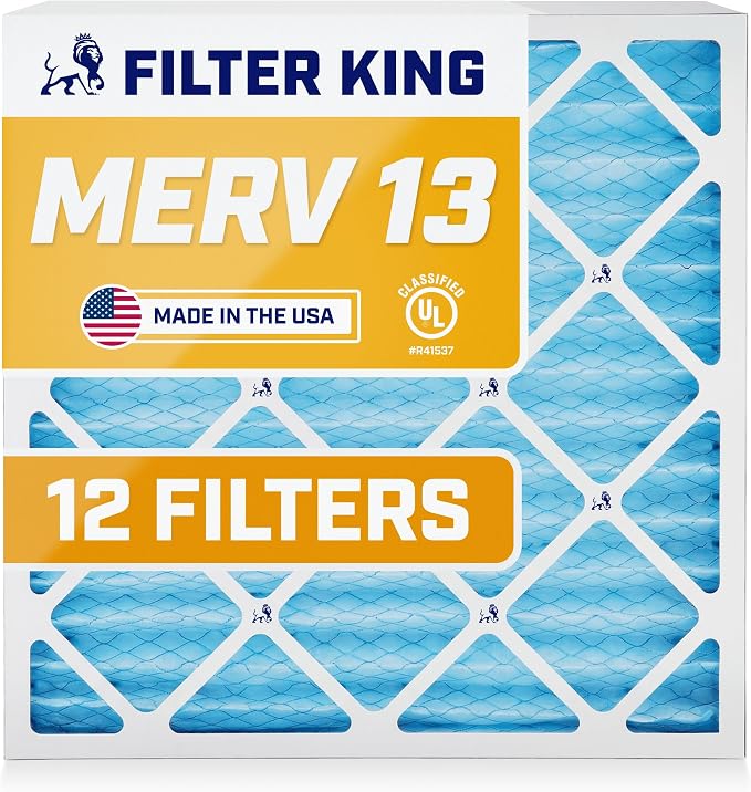 Filter King 10x18x1 Air Filter | 12-PACK | MERV 13 HVAC Pleated A/C Furnace by FilterKing
