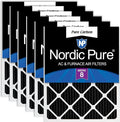 Nordic Pure 24x24x1 Pure Carbon Pleated Odor Reduction Furnace Air Filters 6 by NordicPure
