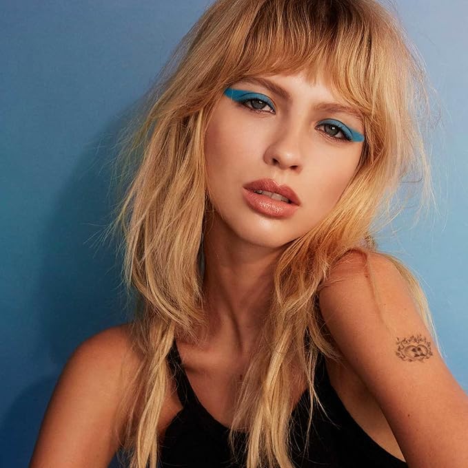 Jillian Dempsey Khol Eyeliner: Clean, Waterproof Eyeliner Pencil with Built-In Smudger for Effortless Blending – Rich Pigment, Cruelty-Free, Chimpy Blue