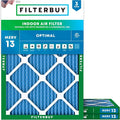 Filterbuy 17.5x23.5x1 Air Filter MERV 13 Optimal Smoke & Allergy Defense by Filterbuy