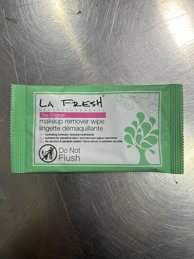 LA Fresh Makeup Remover Wipes with Vitamin E - Make up Remover for Face, Eyes, Lips - Face Travel Essentials - Case of 200ct Makeup Wipes