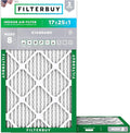 Filterbuy 17x25x1 Air Filter MERV 8 Essential Dust & Allergy Defense, by Filterbuy