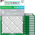 Filterbuy 16.38x21.5x1 Air Filter MERV 8 Essential Dust & Allergy Defense by Filterbuy