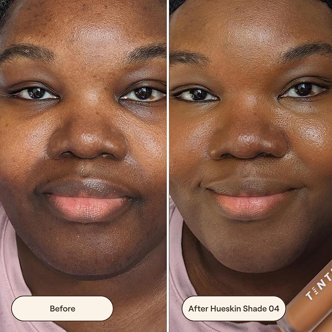 Live Tinted Hueskin Serum Concealer - Medium-to-Full Coverage Concealer with Niacinamide, & Hyaluronic Acid for Dark Circles, Fine Lines & Wrinkles, Buildable Long-Lasting Formula, 0.35 oz - Shade 4
