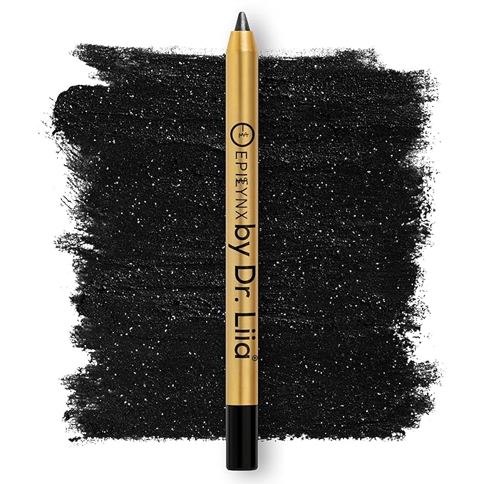 EPILYNX Eyeliner Pencil - Long Lasting Smudge Proof & Waterproof Eyeliner Pencil - Eye Liner Pencils - Hypoallergenic, Vegan, Gluten-Free Eye Pencil - Moonlight Black Shimmer, 1.2ml