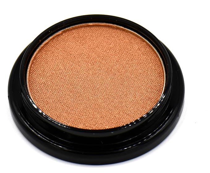 Honeymoon Peach Golden Frosted Dusty Bronze Glam Goddess Brown Shimmer Pressed Powder Single Vegan Eyeshadow; Talc, Paraben & Cruelty Free