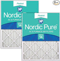 Nordic Pure 12x12x1 Pleated MERV 14 Air Filters 2 Pack by NordicPure