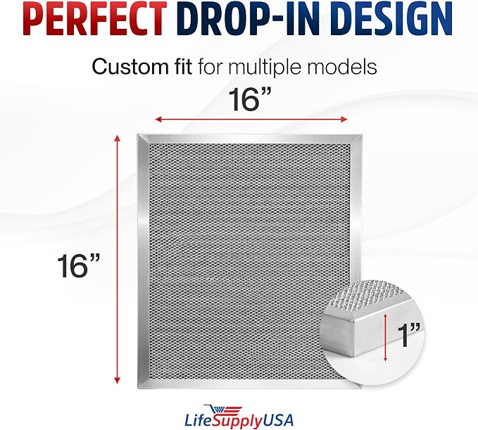 16x16x1 Electrostatic Air Filter, MERV 8, Reusable Furnace AC/HVAC Filter - Image 6