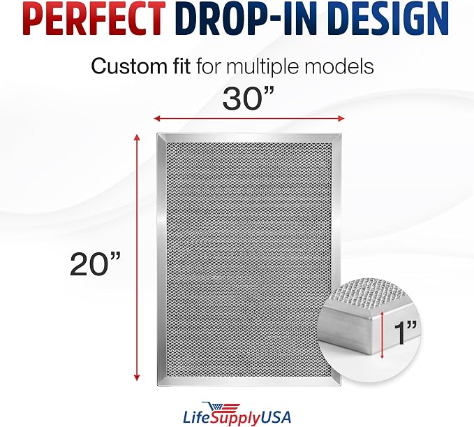 20x30x1 Electrostatic Air Filter, MERV 8, Reusable Furnace AC/HVAC Filter - Image 6
