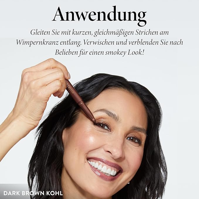 LAURA GELLER NEW YORK Kajal Longwear Kohl Eyeliner Pencil with Caffeine, Smooth & Blendable Makeup, Smokey Quartz