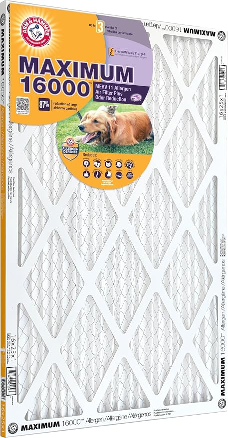 Arm & Hammer Max Allergen & Odor Reduction 14x20x1 Air and Furnace Filter - Image 2