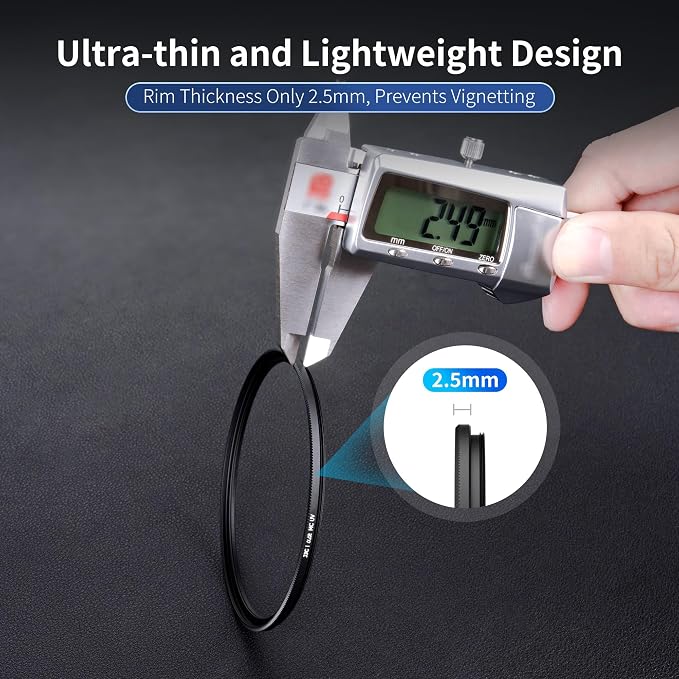 JJC 43mm Ultra Low Reflectivity UV Lens Protection Filter - Image 3