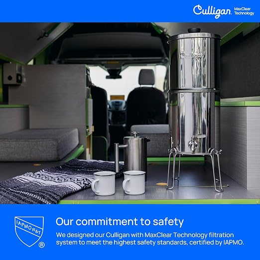 Culligan MaxClear 2.25 Gallon Gravity Water Filter System, Brushed - Image 9
