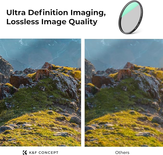 K&F CONCEPT 67mm Ultra-Low Reflectivity Circular Polarizers Filter 28 - Image 6