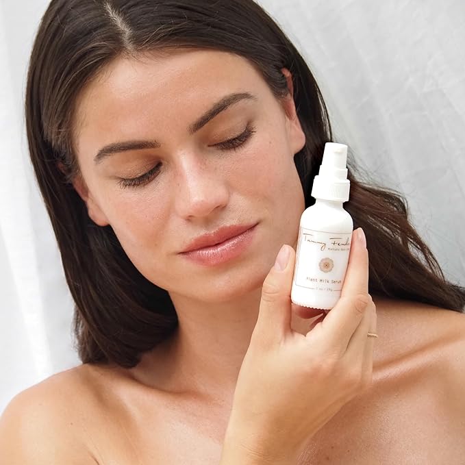 Tammy Fender - Plant Milk Serum | Natural, Organic, Cruelty Free, Non-Toxic Skincare | Strengthen, Nourish, Protect, Rebalance, & Soothe Sensitive Skin (0.5 oz - Travel Mini)