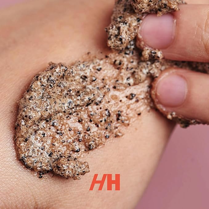 Coffee Scrub Foot & Body Exfoliator Infused with Vitamin E and Orange Peel Natural Exfoliating Sugar Body Scrub for Toning Cellulite Skin Care by Handmade Heroes Body Skincare Stocking Stuffers