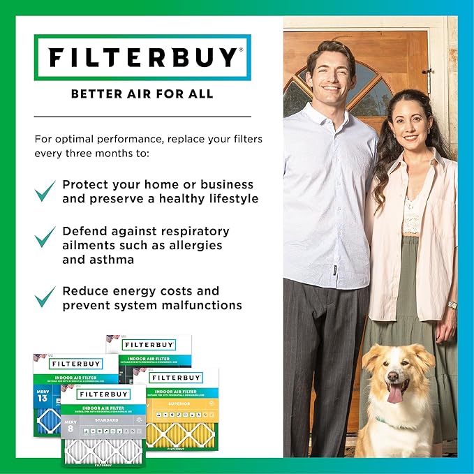 Filterbuy 17x20x1 Air Filter MERV 11 Superior Pet & Allergy Defense, - Image 7