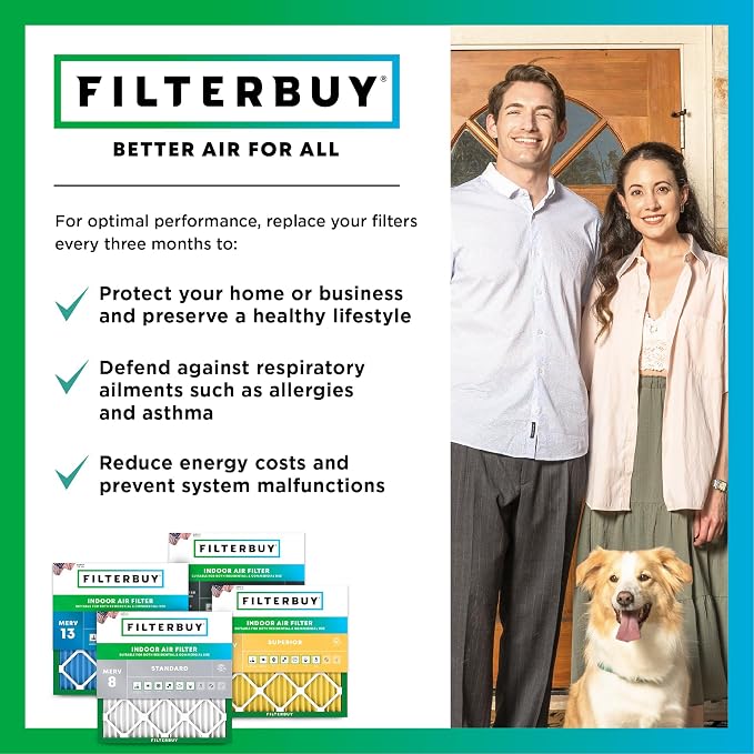 Filterbuy 30x30x1 Air Filter MERV 11 Superior Pet & Allergy Defense, - Image 7