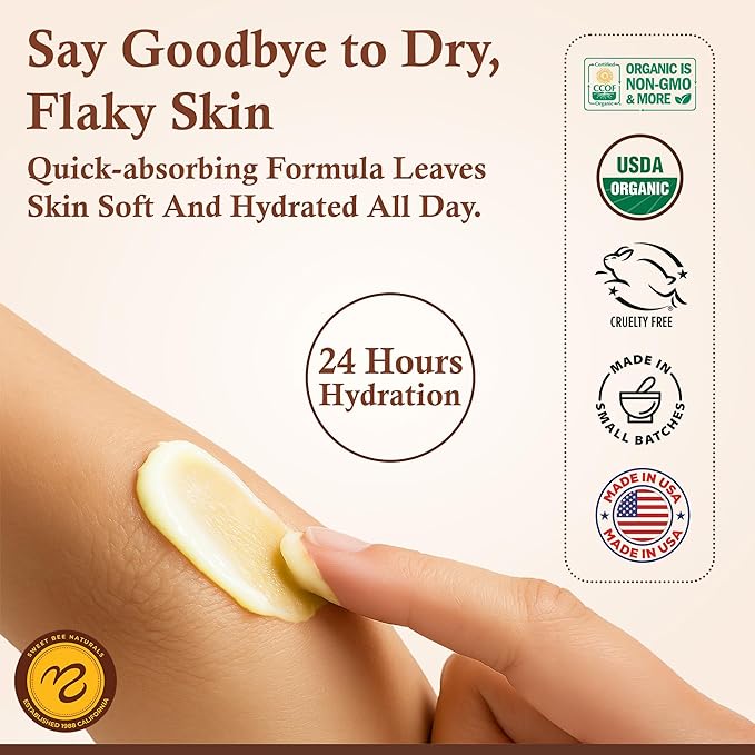 Sweet Bee Naturals - Sweet Bee Magic, All In One Healing Organic Balm. Organic Skin Aid, Small Batch Crafted in USA, Certified Organic, All Natural Skin Aid- 2 Ounce Jar