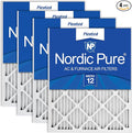Nordic Pure 24x24x1 Pleated MERV 12 Air Filters 4 Pack by NordicPure