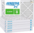 Aerostar 20x24x2 MERV 8, Pleated Air Filter, Box of 6, Made in the USA by AirFiltersDelivered