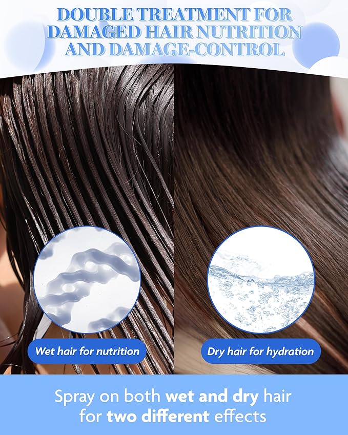 HAIR PLUS Protein Bond Water Essence for Hair 200ml | Hair Serum for Frizzy and Damaged Hair Scalp Serum Frizz Control Hair Care Products | Hair Regrowth Essence Intensive Spray Korean Hair Essence