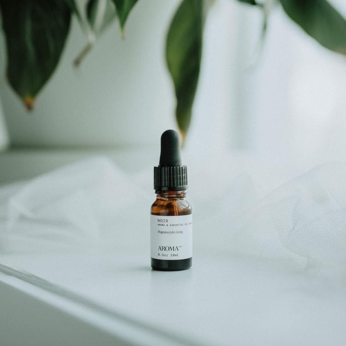 Noir Aromatech Noir Aroma Essential Oil Blend: Hotel Inspired Aromatherapy with for Ultrasonic Diffusers & Nebulizers - 0.3 fl oz, 10 mL