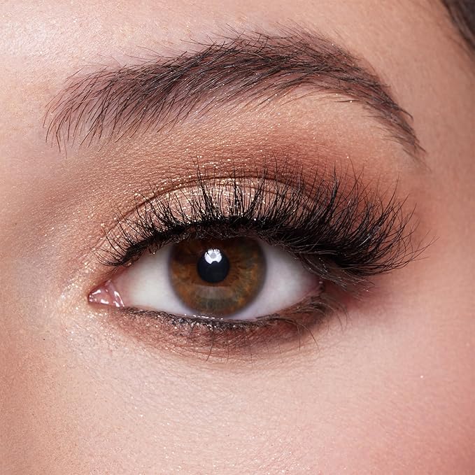 Lilly Lashes Doha 3D Mink Lashes, The Original Lilly Lash for Wispy & Natural Look, Reusable Eyelashes up to 25x, Fluffy Eyelashes, Strip Lashes, Lash Glue not Included
