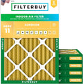 Filterbuy 18x24x2 Air Filter MERV 11 Superior Pet & Allergy Defense, by Filterbuy