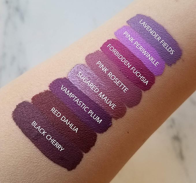 Aromi Matte Liquid Lipstick | Lilac Lip Color for Women, Long-lasting, Bright Purple Pink Shade, Vegan (Pink Periwinkle)