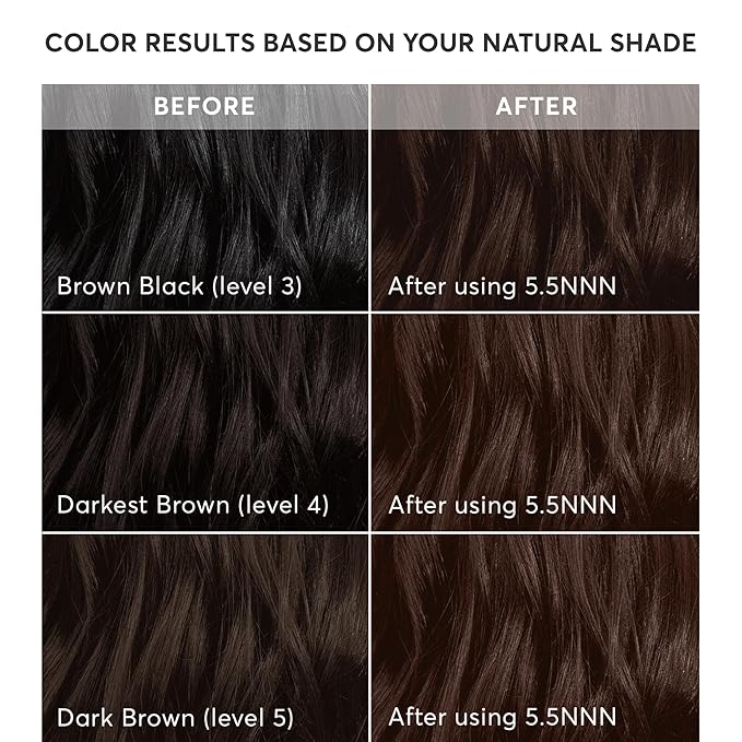 Madison Reed Radiant Hair Color Kit | 5.5NNN Dark Brown with Warm Golden Tones (Modena Brown) 100% Maximum Gray Hair Coverage | Permanent Hair Dye for Resistant Grays | PPD & Ammonia-Free | 1 Pack
