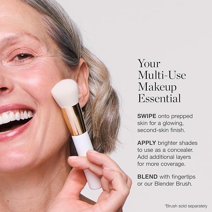 Ogee Sculpted Complexion Foundation Stick (Poplar 0.10C Fair, White-Pink Undertones) Full Coverage Foundation Makeup - Instantly Balance & Even Complexion - 70% Organic Ingredients